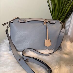 Fendi Light Blue and Beige Shoulder Bag
